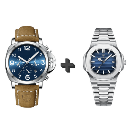 herren-uhr-lemans-und-nautaire-silber-blau