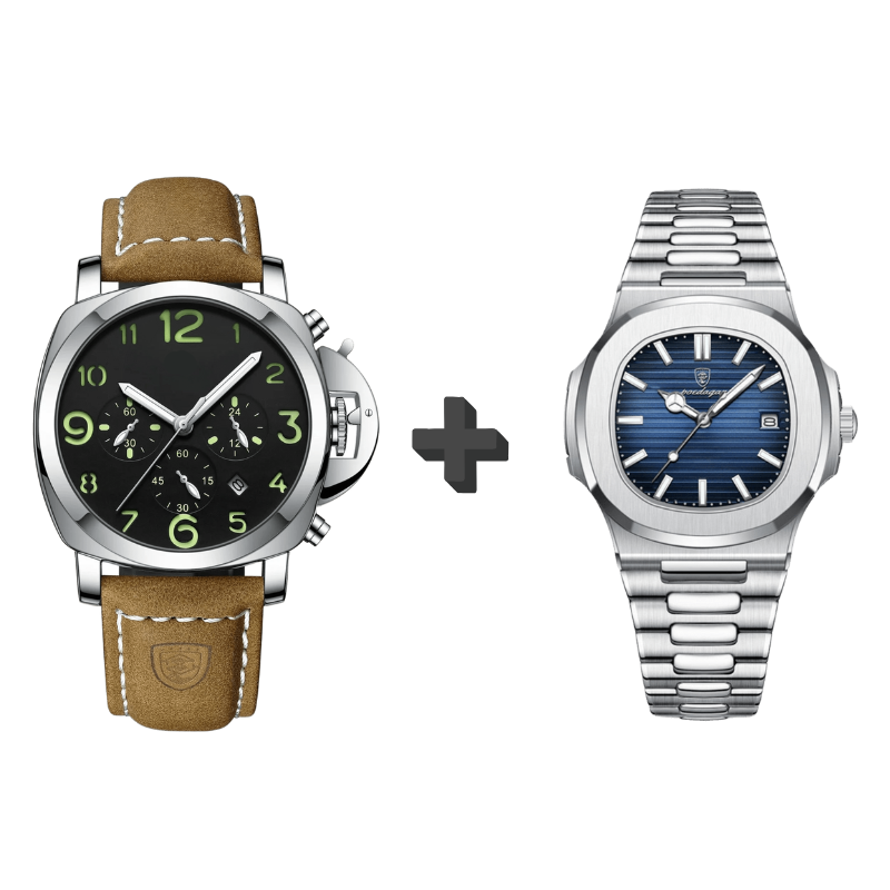 herren-uhr-lemans-und-nautaire-silber-schwarz